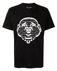 T-shirt girocollo stampata nera e bianca di True Religion