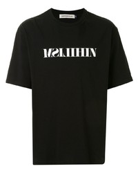 T-shirt girocollo stampata nera e bianca di UNDERCOVE