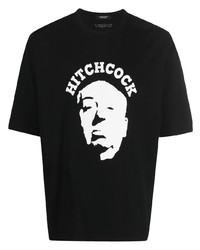 T-shirt girocollo stampata nera e bianca di Undercover