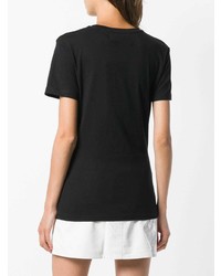 T-shirt girocollo stampata nera e bianca di Calvin Klein Jeans