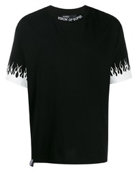 T-shirt girocollo stampata nera e bianca di Vision Of Super