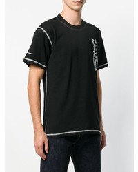 T-shirt girocollo stampata nera e bianca di United Standard