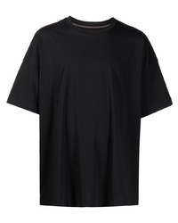 T-shirt girocollo stampata nera e bianca di Ziggy Chen