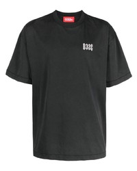T-shirt girocollo stampata nera di 032c