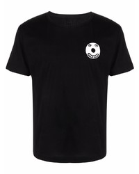 T-shirt girocollo stampata nera di 10 CORSO COMO
