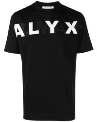 T-shirt girocollo stampata nera di 1017 Alyx 9Sm