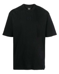 T-shirt girocollo stampata nera di 44 label group