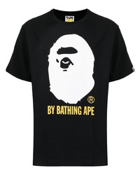 T-shirt girocollo stampata nera di A Bathing Ape