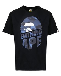 T-shirt girocollo stampata nera di A Bathing Ape