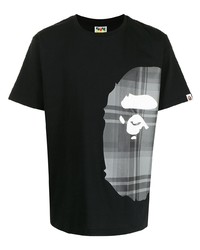 T-shirt girocollo stampata nera di A Bathing Ape