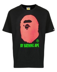 T-shirt girocollo stampata nera di A Bathing Ape