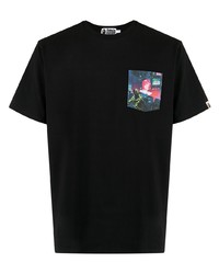 T-shirt girocollo stampata nera di A Bathing Ape