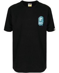 T-shirt girocollo stampata nera di A Bathing Ape