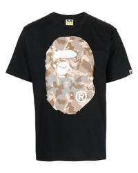 T-shirt girocollo stampata nera di A Bathing Ape