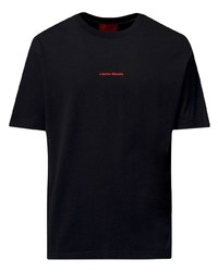 T-shirt girocollo stampata nera di A BETTER MISTAKE