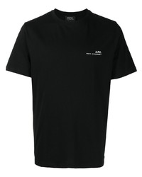 T-shirt girocollo stampata nera di A.P.C.