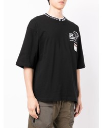 T-shirt girocollo stampata nera di AAPE BY A BATHING APE