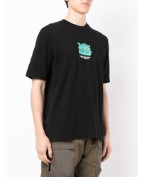 T-shirt girocollo stampata nera di AAPE BY A BATHING APE