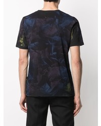 T-shirt girocollo stampata nera di Saint Laurent