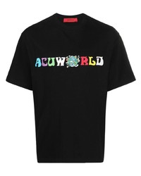 T-shirt girocollo stampata nera di ACUPUNCTURE 1993