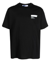 T-shirt girocollo stampata nera di AFFIX