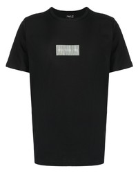 T-shirt girocollo stampata nera di agnès b.