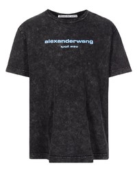 T-shirt girocollo stampata nera di Alexander Wang