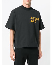 T-shirt girocollo stampata nera di Reebok