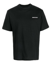 T-shirt girocollo stampata nera di Axel Arigato