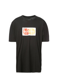 T-shirt girocollo stampata nera di Baja East