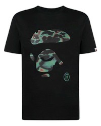 T-shirt girocollo stampata nera di BAPE BLACK *A BATHING APE®