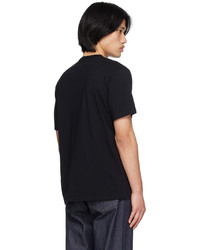 T-shirt girocollo stampata nera di MAISON KITSUNÉ