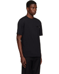 T-shirt girocollo stampata nera di Moschino