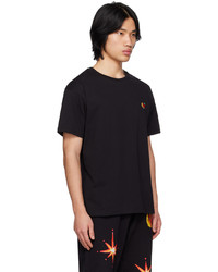 T-shirt girocollo stampata nera di Sky High Farm Workwear