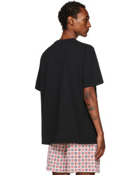 T-shirt girocollo stampata nera di Bode