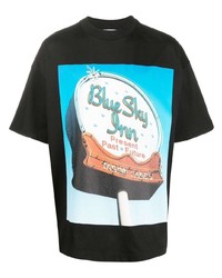 T-shirt girocollo stampata nera di BLUE SKY INN