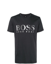 T-shirt girocollo stampata nera di BOSS HUGO BOSS