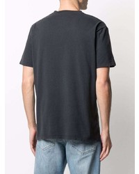 T-shirt girocollo stampata nera di MC2 Saint Barth