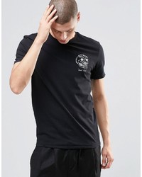 T-shirt girocollo stampata nera di Brixton