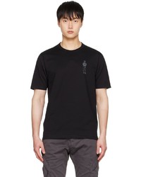T-shirt girocollo stampata nera di C.P. Company