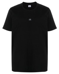 T-shirt girocollo stampata nera di C.P. Company