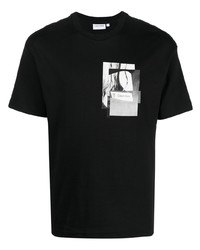 T-shirt girocollo stampata nera di Calvin Klein