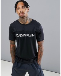 T-shirt girocollo stampata nera di Calvin Klein Performance