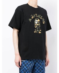 T-shirt girocollo stampata nera di A Bathing Ape