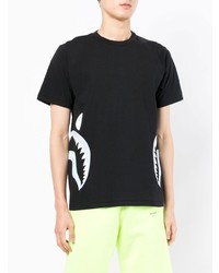 T-shirt girocollo stampata nera di A Bathing Ape