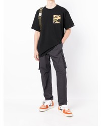 T-shirt girocollo stampata nera di A Bathing Ape