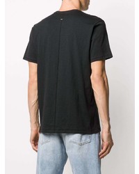 T-shirt girocollo stampata nera di rag & bone