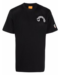 T-shirt girocollo stampata nera di Carrots