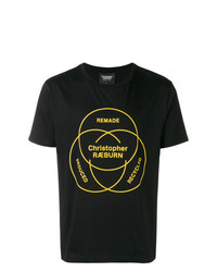 T-shirt girocollo stampata nera di CHRISTOPHER RAEBURN