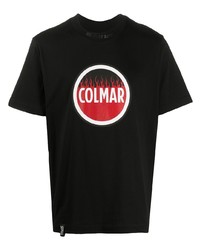T-shirt girocollo stampata nera di Colmar